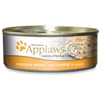 Applaws Cat Chicken Breast with Cheese in Broth 156g
