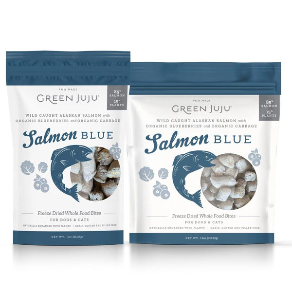 Green Juju Whole-food Freeze-dried Bites Salmon Blue