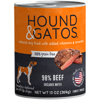 Hound & Gatos Dog 98% Beef 13oz