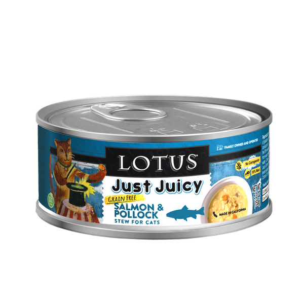 Lotus Cat Just Juicy Salmon & Pollock Stew 5.3oz