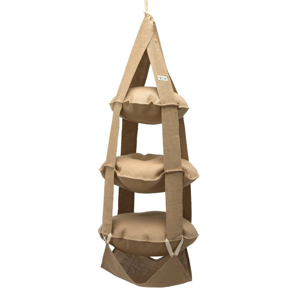 ベッド・クッション・ハウス The Original Cat's Trapeze :: 3-pillow The Cat's Trapeze 3 Pillow Trapeze Jute Natural – Metro Pet