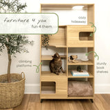 4 Cats & Dogs -  Clifford Cat Tree Bookshelf - *Special Order*