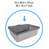All For Paws Stainless Steel Enclosed Litter Box