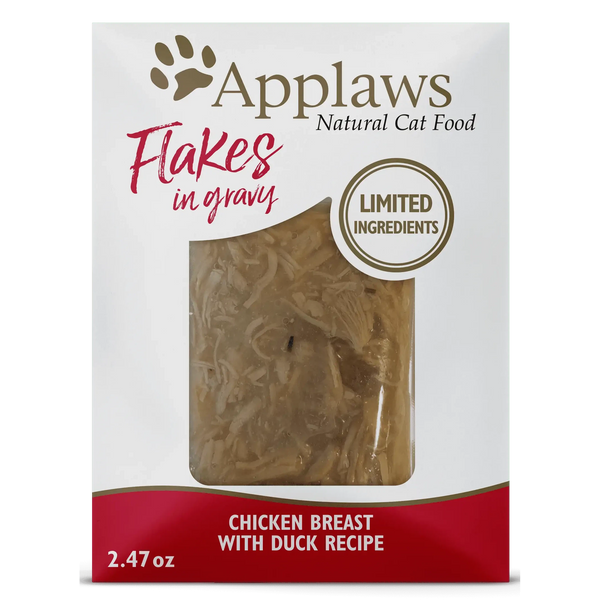 Applaws Cat Pouch Chicken Flakes & Duck in Gravy 60g