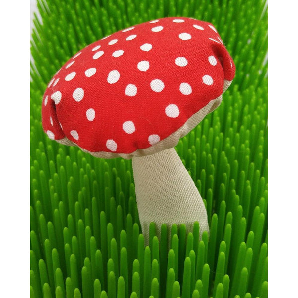 Dreamcat Mushroom  Red & White Catnip Toy
