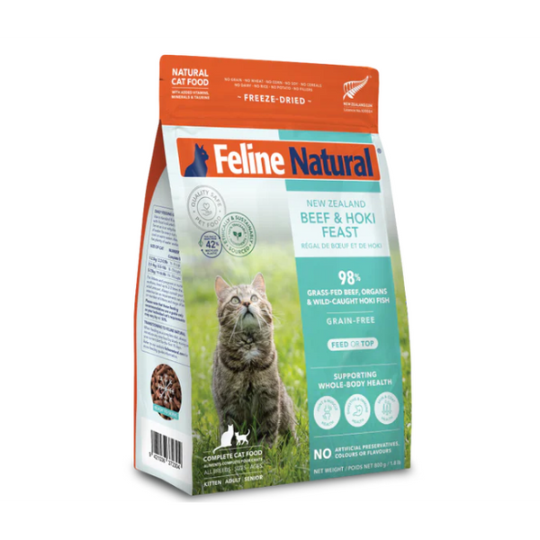 Feline Natural Beef & Hoki Feast 800g