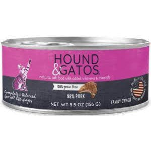 Hound & Gatos Cat 98% Pork 5.5oz