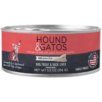 Hound & Gatos Cat 98% Trout & Duck Liver 5.5oz
