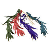 Karma Cat Toy Felted Wool Teaser Wand 14"/ Feathery Leaves