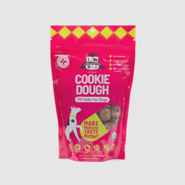 Lord Jameson Cookie Dough Organic Pill Hider Dog Treats 6 oz