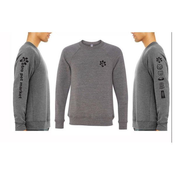 Metro Pet Market Unisex Team Metro Crewneck Sweater - Athletic Heather