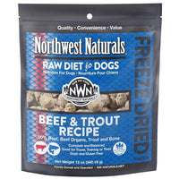 Northwest Naturals Dog Freeze-Dried Beef & Trout 12oz