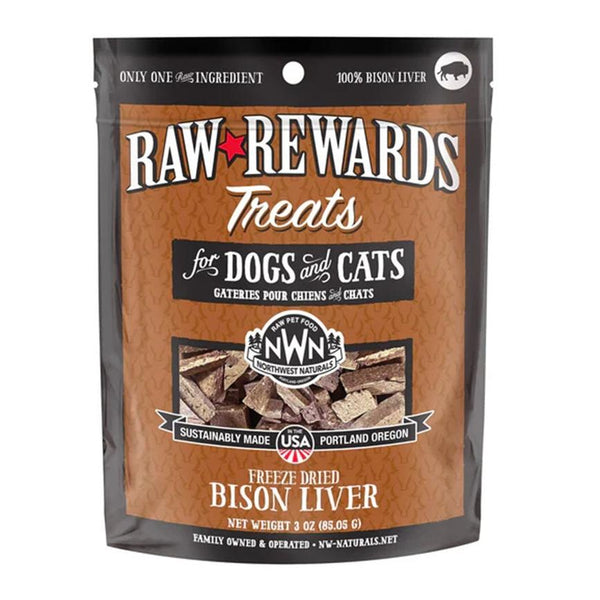 Northwest Naturals Rewards Freeze-dried Bison Liver 3oz
