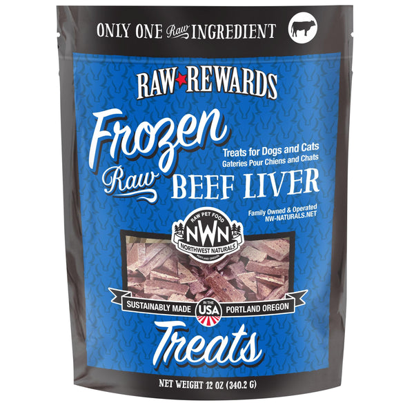 Northwest Naturals Rewards Frozen Beef Liver 12oz