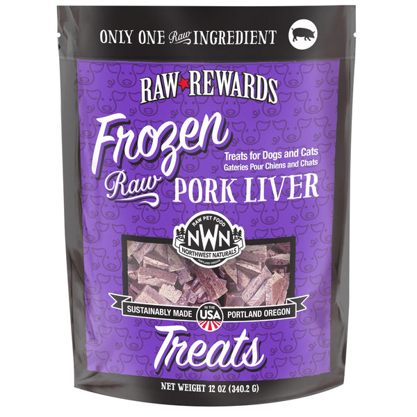 Northwest Naturals Rewards Frozen Pork Liver 12oz