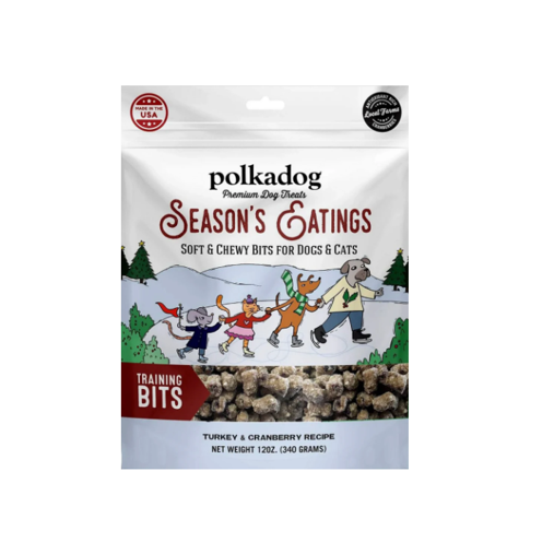 PolkaDog Holiday Pouch: Season's Eatings 12oz