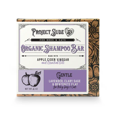 Project Sudz Gentle Pet Shampoo Bar w/ Lavender, Clary Sage, & Bentonite Clay