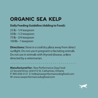Raw Performance Organic Sea Kelp 340g
