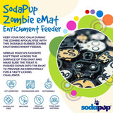 SodaPup Emat Enrichment Lick Mat Zombie