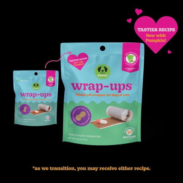 Stashios Wrap-ups Pliable Pill Wrapper for Dogs & Cats Peanut Butter 2.5oz