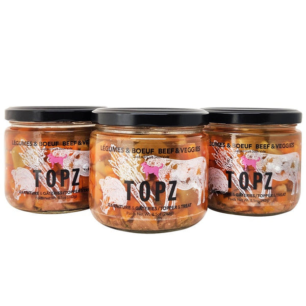 Topz Chunky Beef & Veggies Bone Broth 8.5 oz