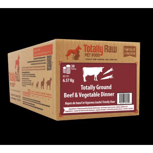 Totally Raw Totally Ground Beef & Vegetable Patty