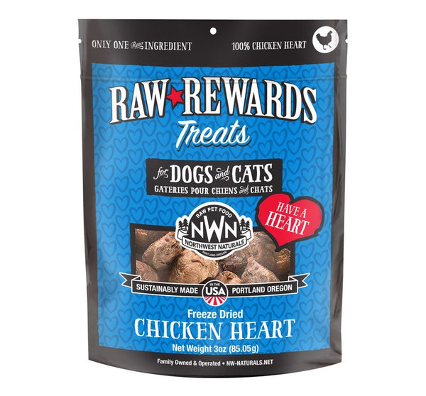 Northwest Naturals Rewards Freeze-dried Chicken Heart 3oz
