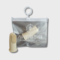 Wag & Bright Polisher Finger ToothBrush & Zip Travel Case