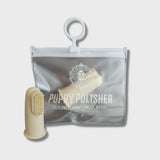 Wag & Bright Polisher Finger ToothBrush & Zip Travel Case