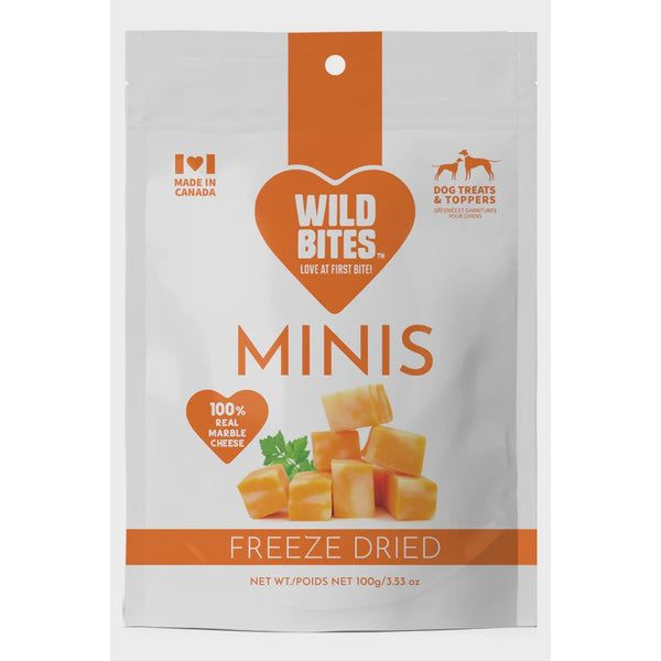 Wild Bites Freeze Dried Marble Cheese Minis 100g