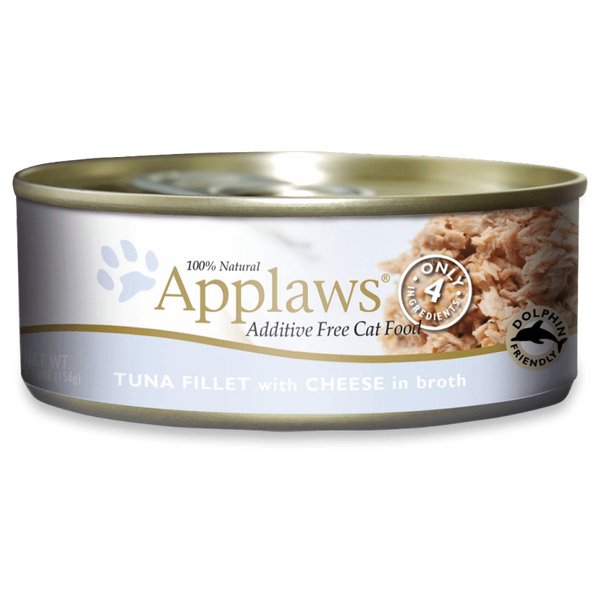 Applaws Cat Tuna Filet with Cheese in Broth 156g