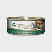 Applaws Cat Tuna Fillet with Seaweed in Broth 156g