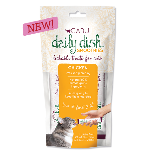 Caru Daily Dish Smoothies Cat Chicken 14g 4pack