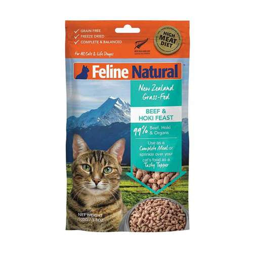 Feline Natural Topper Beef & Hoki Feast 100g