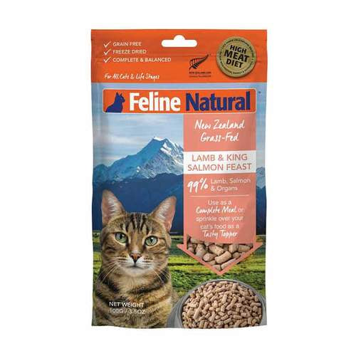 Feline Natural Topper Lamb & King Salmon Feast 100g