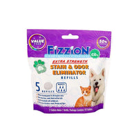 Fizzion Extra Strength Pet Stain and Odor Eliminator 5 Refills