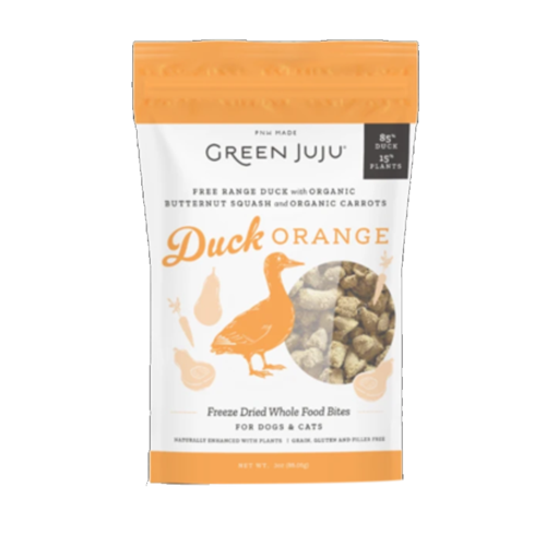 Green Juju Whole-food Freeze-dried Bites Duck with Orange