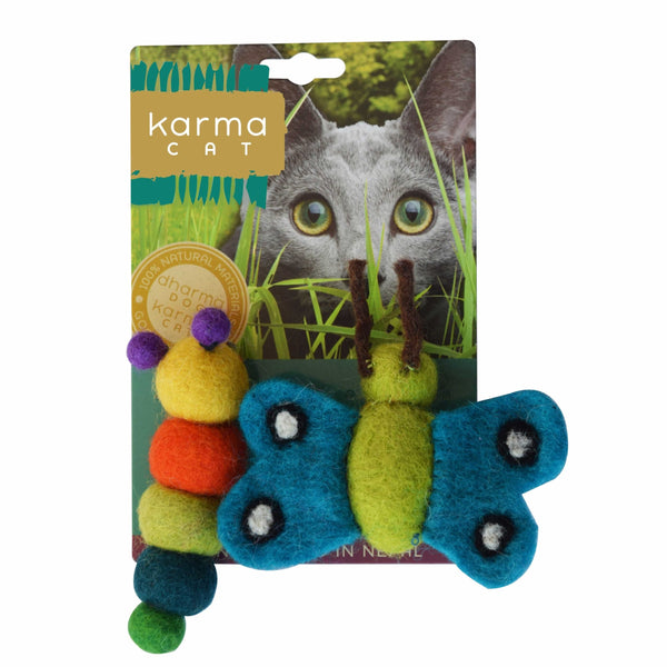 Karma Cat Caterpillar & Butterfly Toy