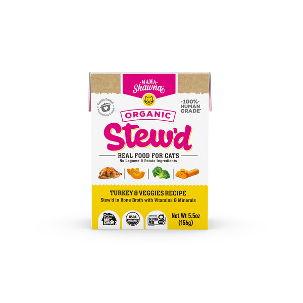 Mama Shawna's Stew'd Cat Turkey & Veggies 5.5oz
