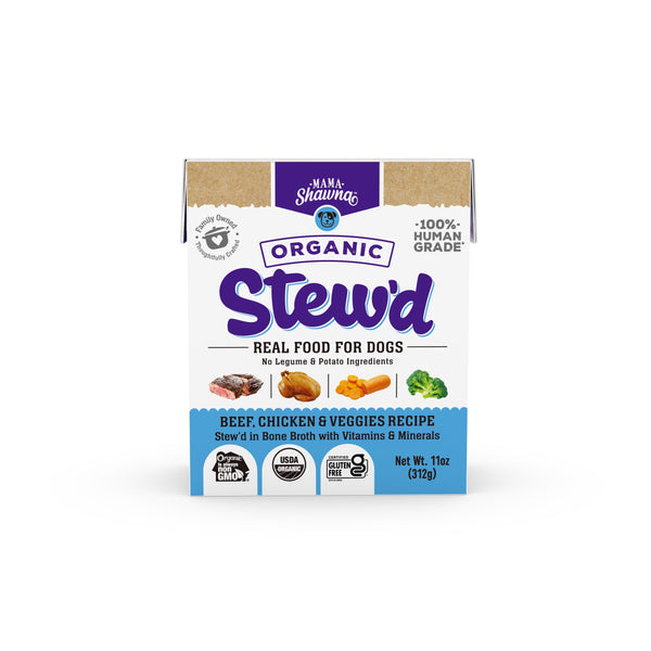 Mama Shawna's Stew'd Dog Beef, Chicken & Veggies 11oz