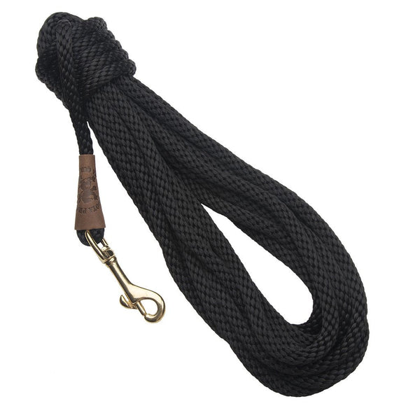 Mendota Check Cord Long Leash 3/8" x 20'