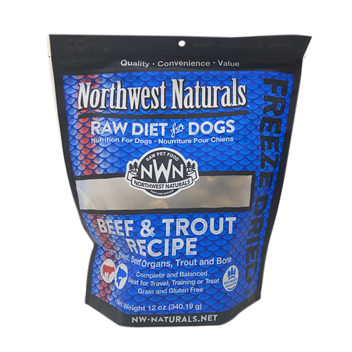 Northwest Naturals Dog Freeze-Dried Beef & Trout 12oz