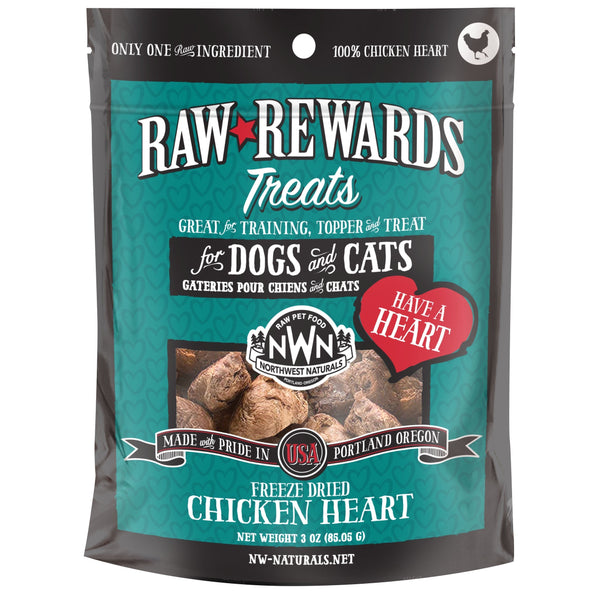 Northwest Naturals Rewards Freeze-dried Chicken Heart 3oz