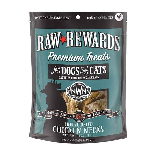 Northwest Naturals Rewards Freeze-dried Chicken Necks 4oz