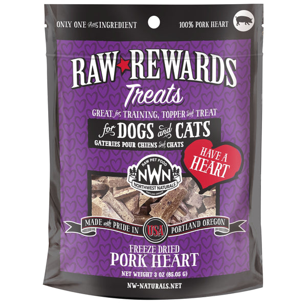 Northwest Naturals Rewards Freeze-dried Pork Heart 3oz