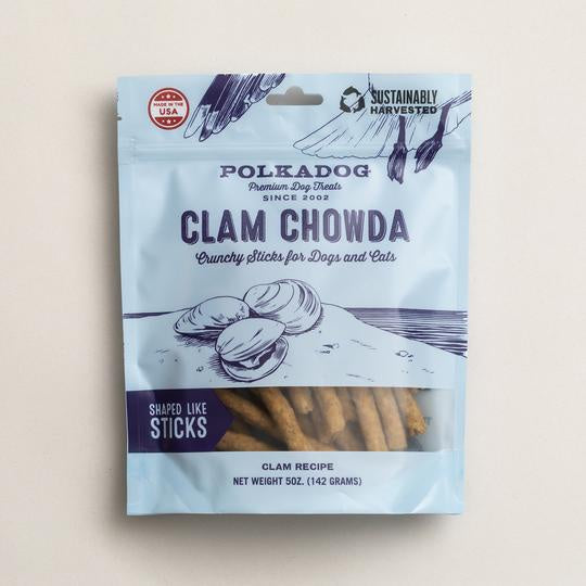 Polkadog Clam Chowda Crunchy Sticks 5oz