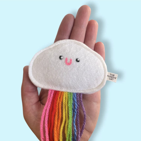 The Punchy Cat Rainbow Cloud Toy